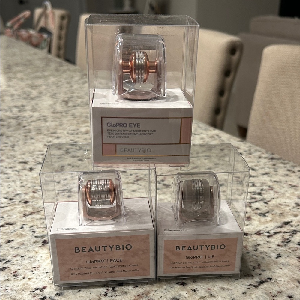 BeautyBio GloPRO Skincare Tool Set - Rose Gold and Silver